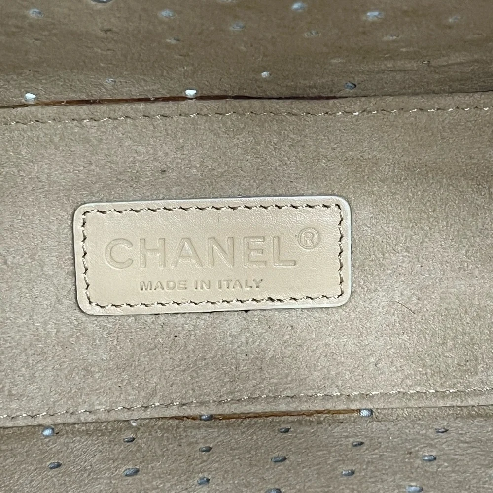 Vintage Chanel Yellow Patent Leather Clutch Perforated CC Logo 03 Karl Lagerfeld